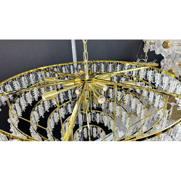 Люстра ROYAL LIGHT Золотой Водопад 28025-800 E14, кол-во ламп: 15 шт